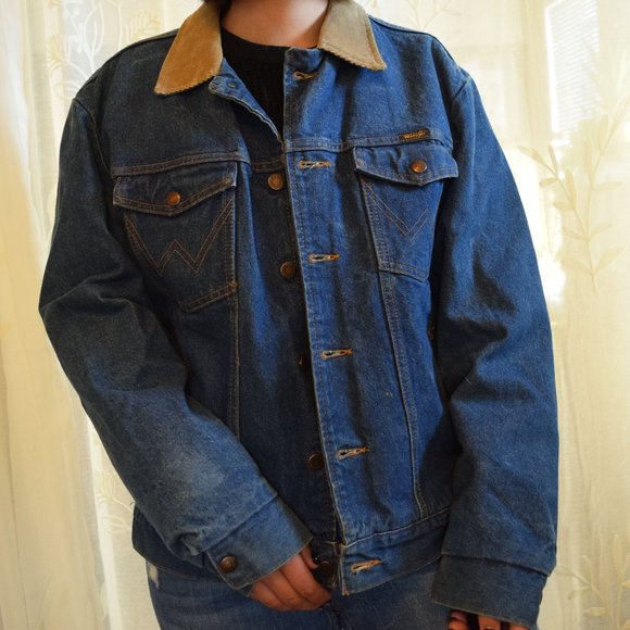 Vintage Wrangler Jacket with Corduroy - Picture 8 of 8